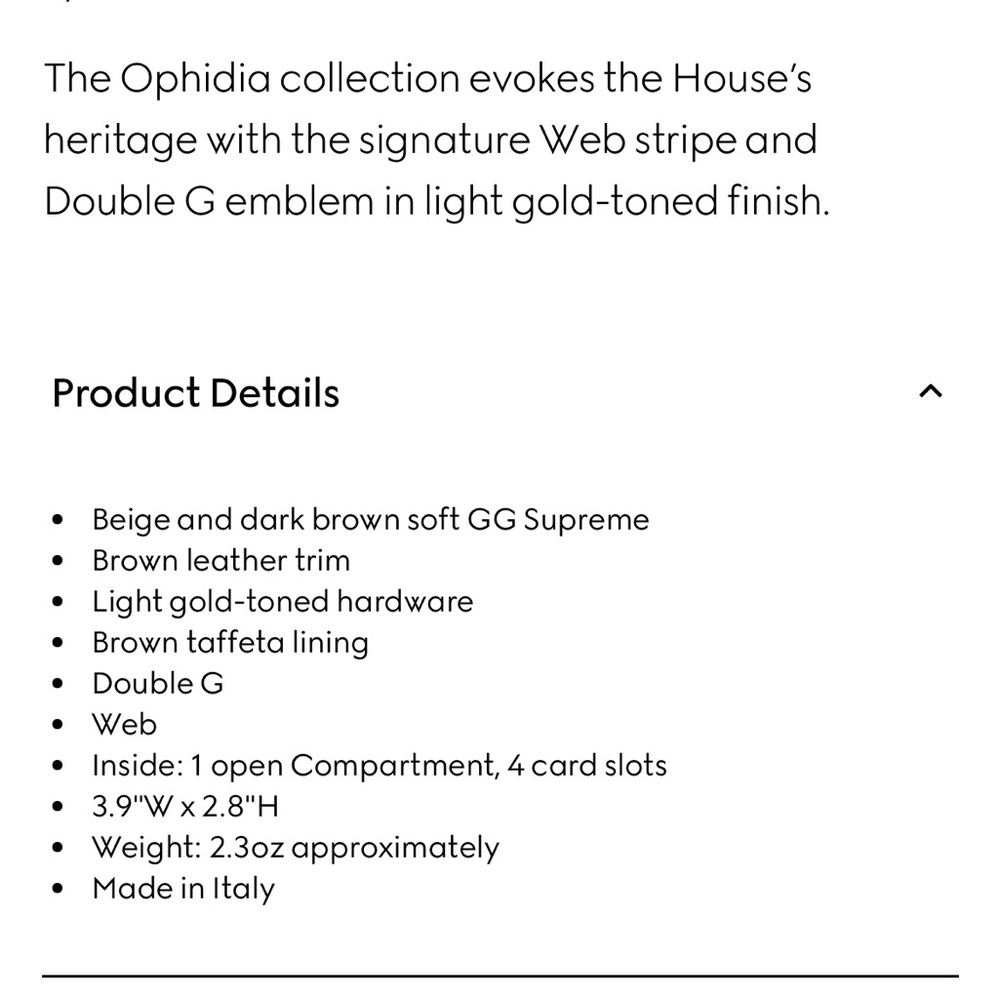 Gucci Ophidia Card Case Brand New - Picture 4 of 5